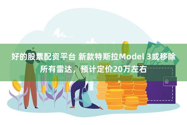 好的股票配资平台 新款特斯拉Model 3或移除所有雷达，预计定价20万左右