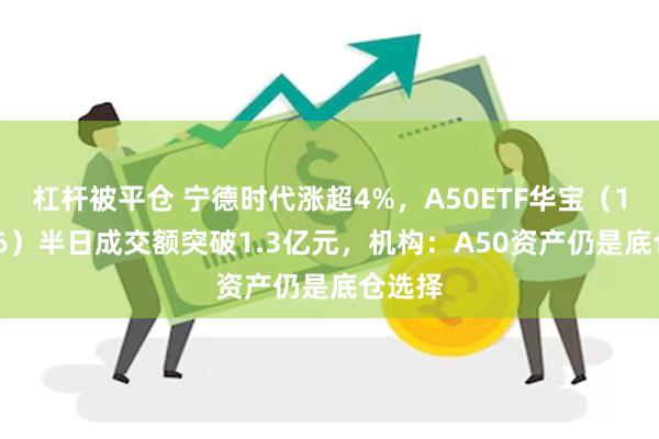 杠杆被平仓 宁德时代涨超4%，A50ETF华宝（159596）半日成交额突破1.3亿元，机构：A50资产仍是底仓选择