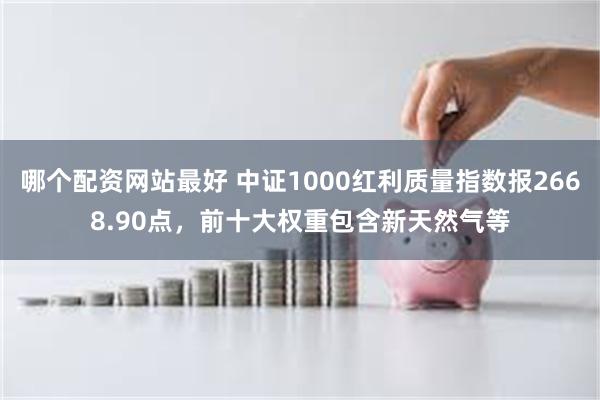 哪个配资网站最好 中证1000红利质量指数报2668.90点，前十大权重包含新天然气等